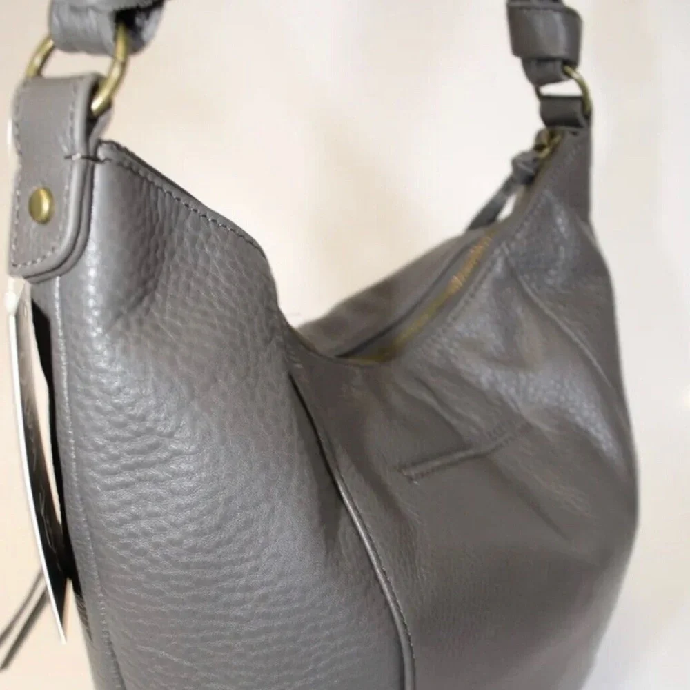 Elliott Lucca Slate Harper Leather Hobo